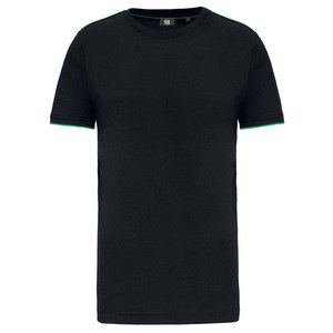 WK. Designed To Work WK3020 - Camiseta DayToDay hombre Black/ Kelly Green