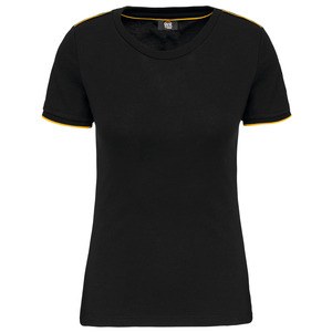 WK. Designed To Work WK3021 - Camiseta DayToDay mujer Black / Yellow