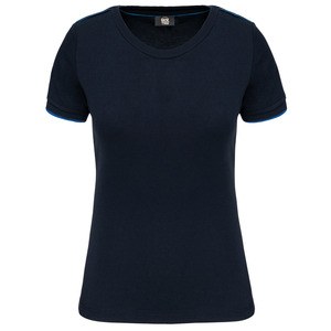 WK. Designed To Work WK3021 - Camiseta DayToDay mujer Navy / Light Royal Blue
