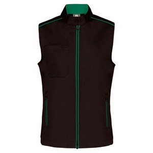 WK. Designed To Work WK6149 - Chaleco DayToDay mujer Black/ Kelly Green