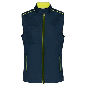 WK. Designed To Work WK6149 - Chaleco DayToDay mujer Navy/Fluorescent Yellow