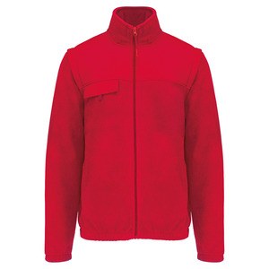 WK. Designed To Work WK9105 - Chaqueta polar con mangas extraíbles Red