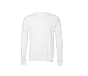 Bella+Canvas BE3945 - Sudadera unisex con cuello redondo White