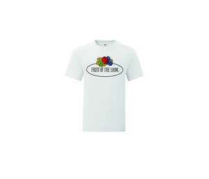 FRUIT OF THE LOOM VINTAGE SCV150 - Camiseta de hombre con logo de Fruit of the Loom White