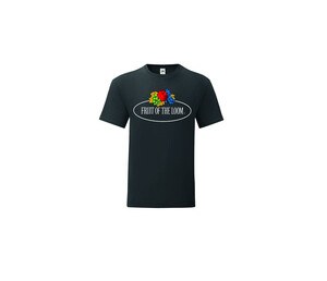 FRUIT OF THE LOOM VINTAGE SCV150 - Camiseta de hombre con logo de Fruit of the Loom Black