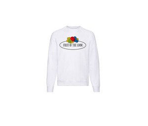 FRUIT OF THE LOOM VINTAGE SCV260 - Sudadera unisex de cuello redondo con logo Fruit of the Loom White