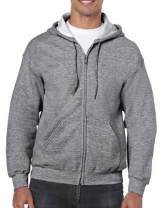 Gildan 18600 - Sudadera Heavyweight con Capucha y Cremallera Completa