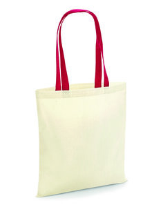 Westford mill W101C - Shopping bag con asas a contraste