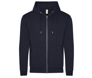 AWDIS JH250 - Sweat capuche zippé organique New French Navy