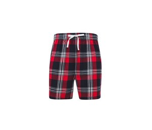 SF Men SF082 - Pantalones cortos de pijama para hombre Red / Navy Check