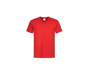 Stedman ST2300 - Camiseta hombre cuello pico Scarlet Red