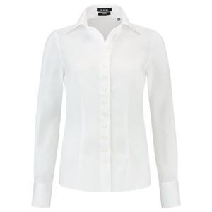 Tricorp T22 - Camisa de blusa ajustada para mujeres Blanco
