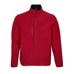 SOL'S 03827 - Falcon Men Chaqueta Softshell Con Cremallera Para Hombre Rojo chili