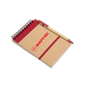 GiftRetail IT3789 - SONORA Libreta papel reciclado Rojo