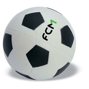 GiftRetail KC2718 - GOAL Pelota anti-estrés fútbol Blanco / Negro