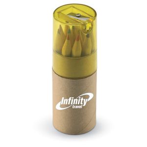 GiftRetail KC6230 - LAMBUT 12 lápices de colores transparent yellow