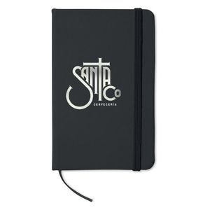 GiftRetail MO1800 - NOTELUX A6 cuaderno a rayas Negro