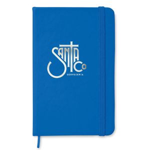 GiftRetail MO1800 - NOTELUX A6 cuaderno a rayas Azul royal
