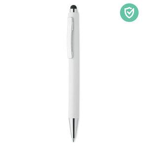 GiftRetail MO6153 - BLANQUITO CLEAN Boligrafo stylus antibacterial