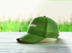 GiftRetail MO6176 - NAIMA CAP Gorra beisbol cáñamo 370 gr/m² Verde