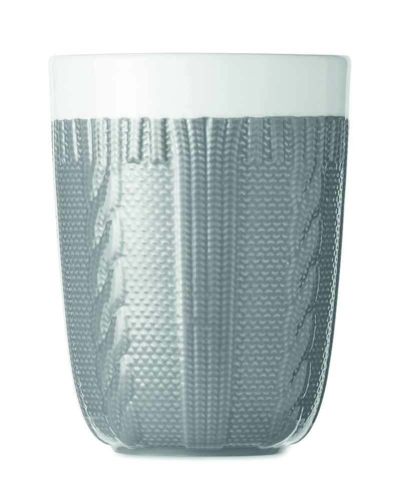 GiftRetail MO6321 - KNITTY Taza cerámica 310 ml
