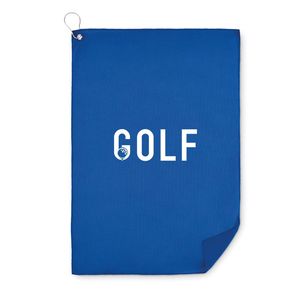 GiftRetail MO6526 - TOWGO Toalla golf de RPET con gancho Azul