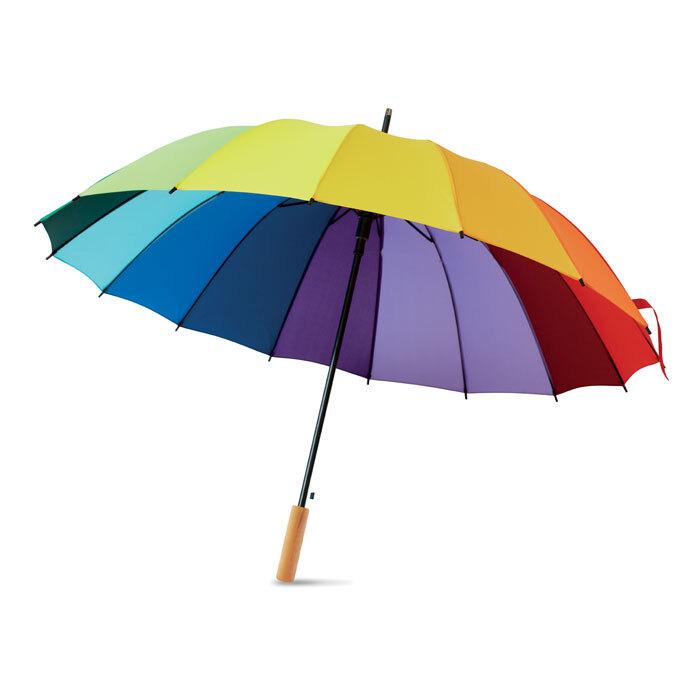 GiftRetail MO6540 - BOWBRELLA Paraguas rainbow 27 pulgadas