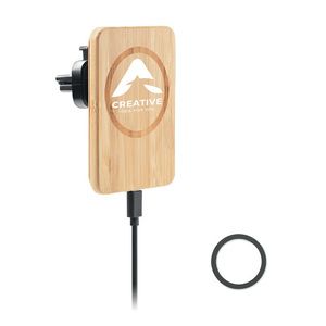 GiftRetail MO6571 - NAGO Cargador inalámbrico magn. 15W Wood