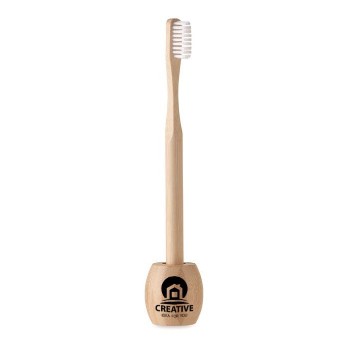 GiftRetail MO6604 - KUILA Cepillo de dientes de bambú