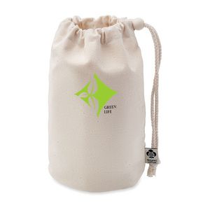 GiftRetail MO6624 - DISTE SMALL Bolsa pequeña algodón orgánico Beige