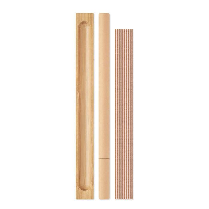 GiftRetail MO6641 - XIANG Juego de incienso en bambú