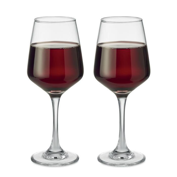 GiftRetail MO6643 - CHEERS Juego de 2 copas de vino