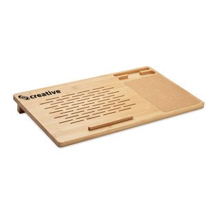 GiftRetail MO6670 - TECLAT Soporte ordenador y smartphone Wood