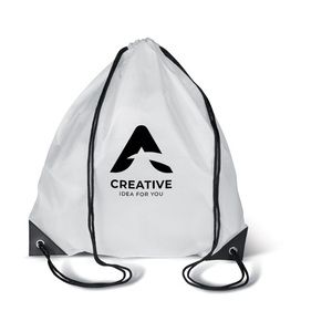 GiftRetail MO7208 - SHOOP Mochila con cordones Blanco