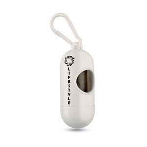 GiftRetail MO7681 - Dispensador de bolsas para heces caninas Blanco