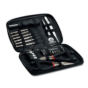 GiftRetail MO8241 - Juego de herramientas en una caja Negro