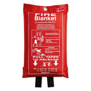 GiftRetail MO8373 - Blake Fire Blank en bolsa 100x95cm Rojo