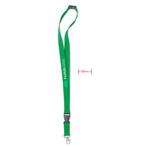 GiftRetail MO8595 - LANY Lanyard con gancho metal 20 mm Verde