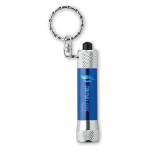 GiftRetail MO8622 - ARIZO Llavero con Mini Linterna Azul