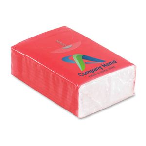 GiftRetail MO8649 - Mini paquete de pañuelos Rojo