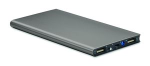 GiftRetail MO8839 - POWERFLAT8 Power Bank de 8000 mAh Titanium