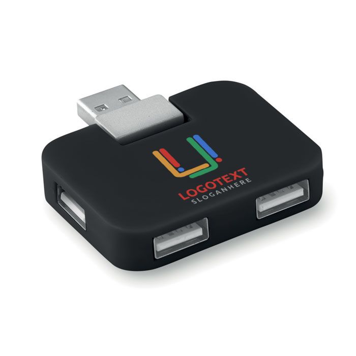 GiftRetail MO8930 - SQUARE Hub USB 4 puertos