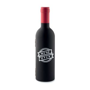 GiftRetail MO8999 - SETTIE Set de vino botella Negro
