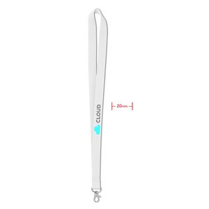 GiftRetail MO9058 - SIMPLE LANY Lanyard 20 mm Blanco