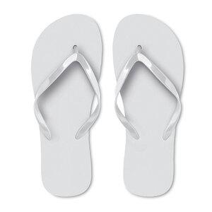 GiftRetail MO9082-M - HONOLULU Chanclas de playa en PE Blanco