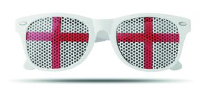 GiftRetail MO9275 - FLAG FUN Gafas con bandera Marfil