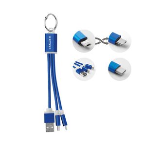 GiftRetail MO9292 - RIZO Set de Cables Azul royal