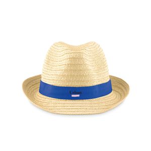 GiftRetail MO9341 - BOOGIE Sombrero de paja Azul royal