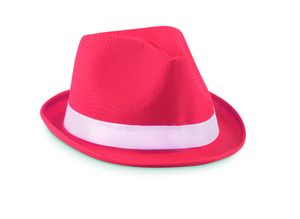 GiftRetail MO9342 - WOOGIE Sombrero de paja de color Rojo