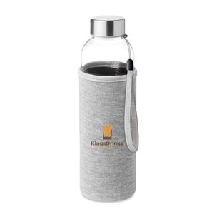 GiftRetail MO9358 - Botella de cristal de 500 ml Gris